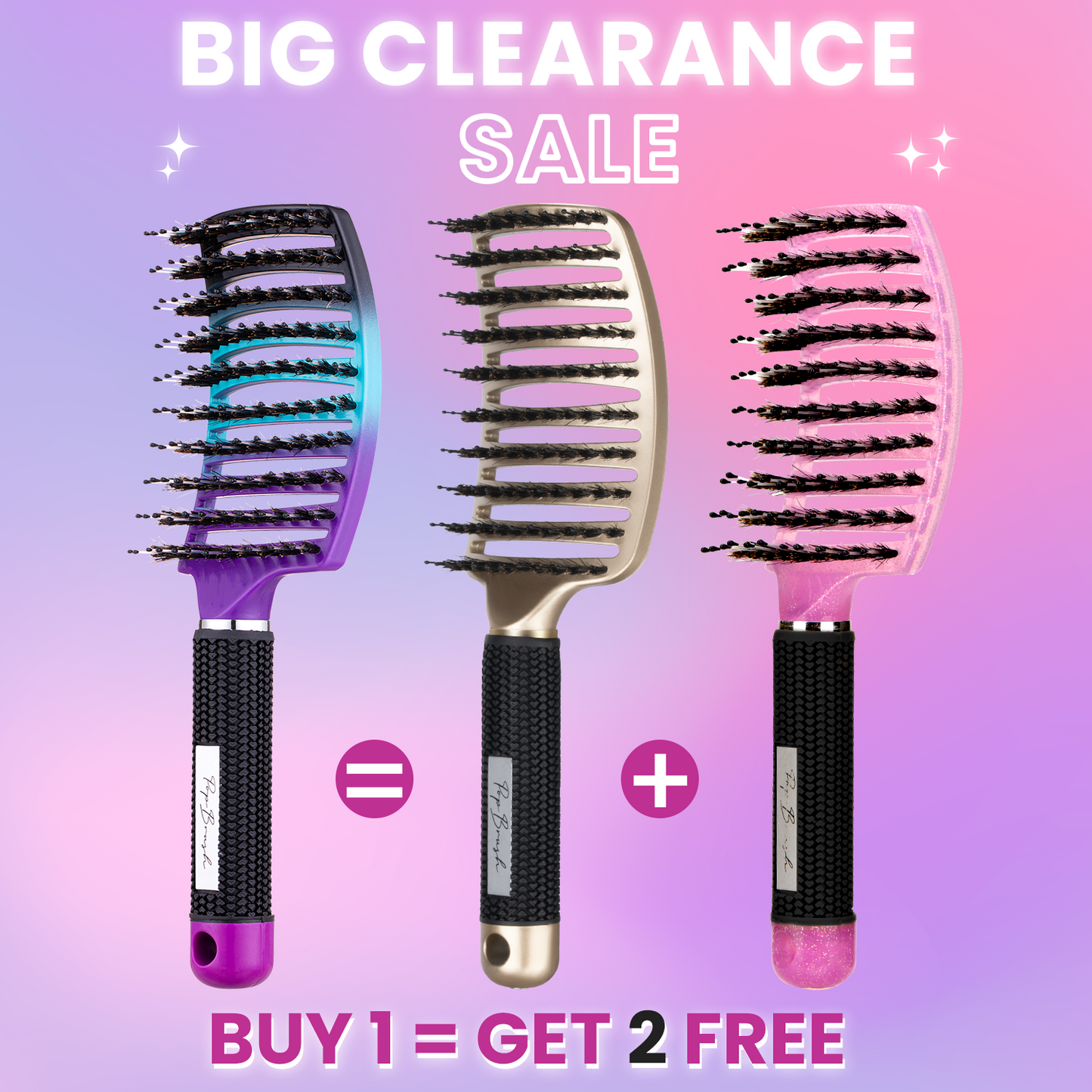 A MAGIC DETANGLING HAIR BRUSH