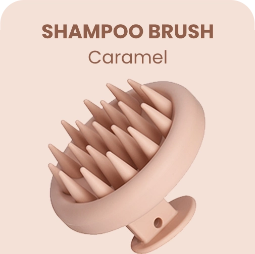 SHAMPOO BRUSH - Caramel