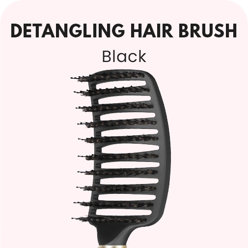 DETANGLING HAIR BRUSH - Black