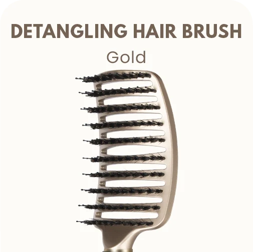 DETANGLING HAIR BRUSH - Gold