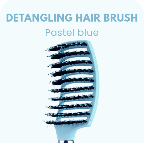 DETANGLING HAIR BRUSH - Number 2 - Pastel blue