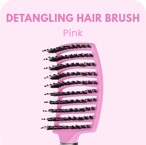 SCREAM FREE DETANGLING HAIR BRUSH - Pink