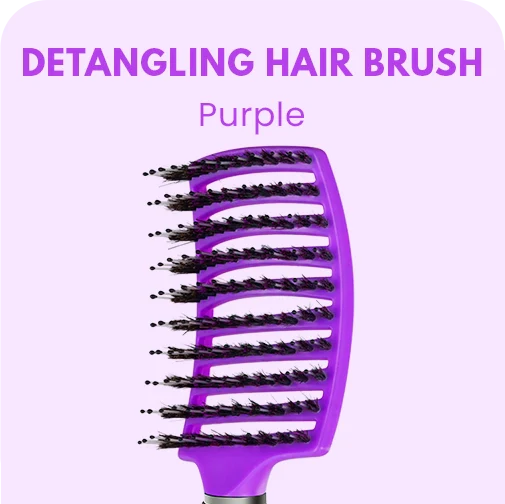 DETANGLING HAIR BRUSH - Purple