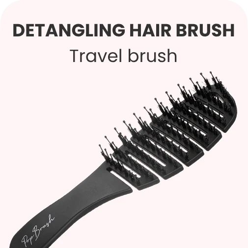 TRAVEL-SIZED DETANGLING BRUSH