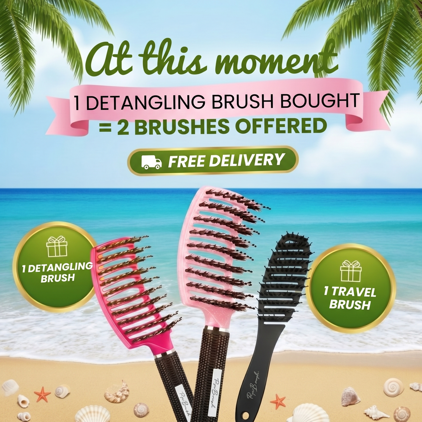 PopBrush summer offer - 1 brush bought = 2 free