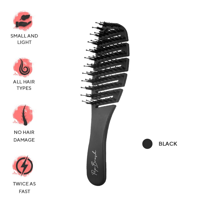 TRAVEL-SIZED DETANGLING BRUSH